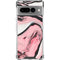 Pink Marble Ink Google Pixel 7 Pro Clear Case